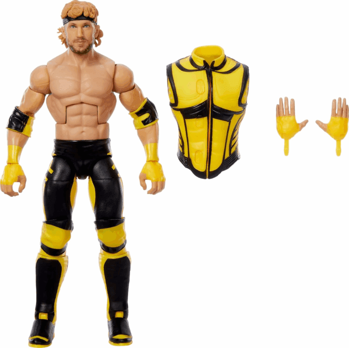 WWE Top Picks Elite Action Figure & Accessories Set, Logan Paul 6-Inch Collectible with Swappable Hands, Ring Gear & 25 Articulation Points