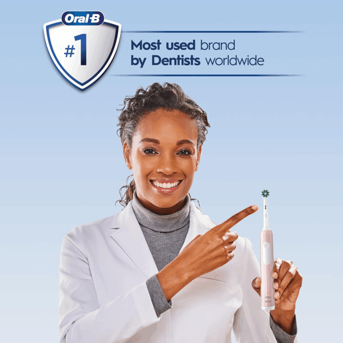 Pro 1000 Rechargeable Electric Toothbrush, White - Image 6