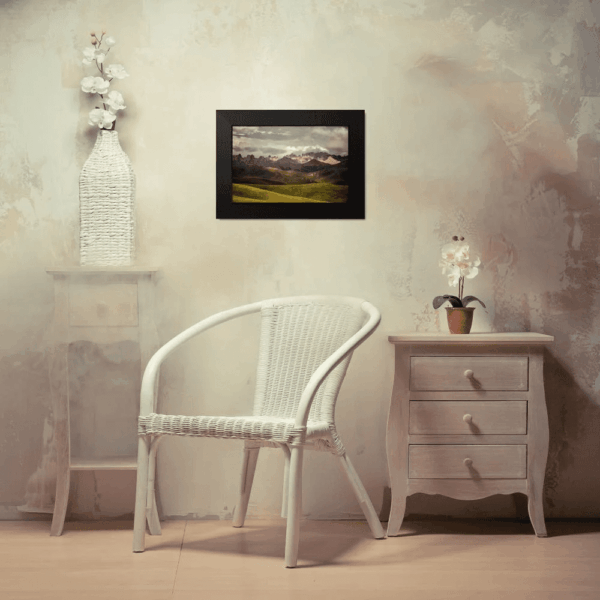 Yu, James 18X13 Black Modern Framed Museum Art Print Titled - Tibetan Plateau - Image 4