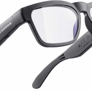 Oho Smart Glasses,Safety Glasses with Bluetooth Speaker,Indoor/Outdoor UV Protection and Voice Control,Unisex(Blue Light Lens)