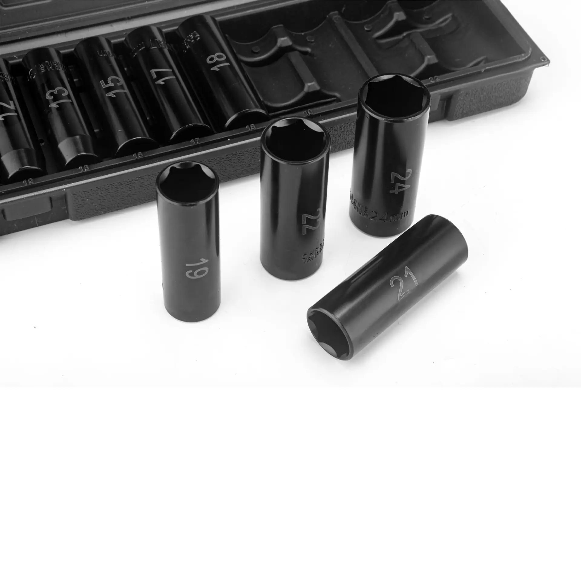11-Piece 1/2" Drive Deep 6-Point Impact Metric Socket Set - Image 4