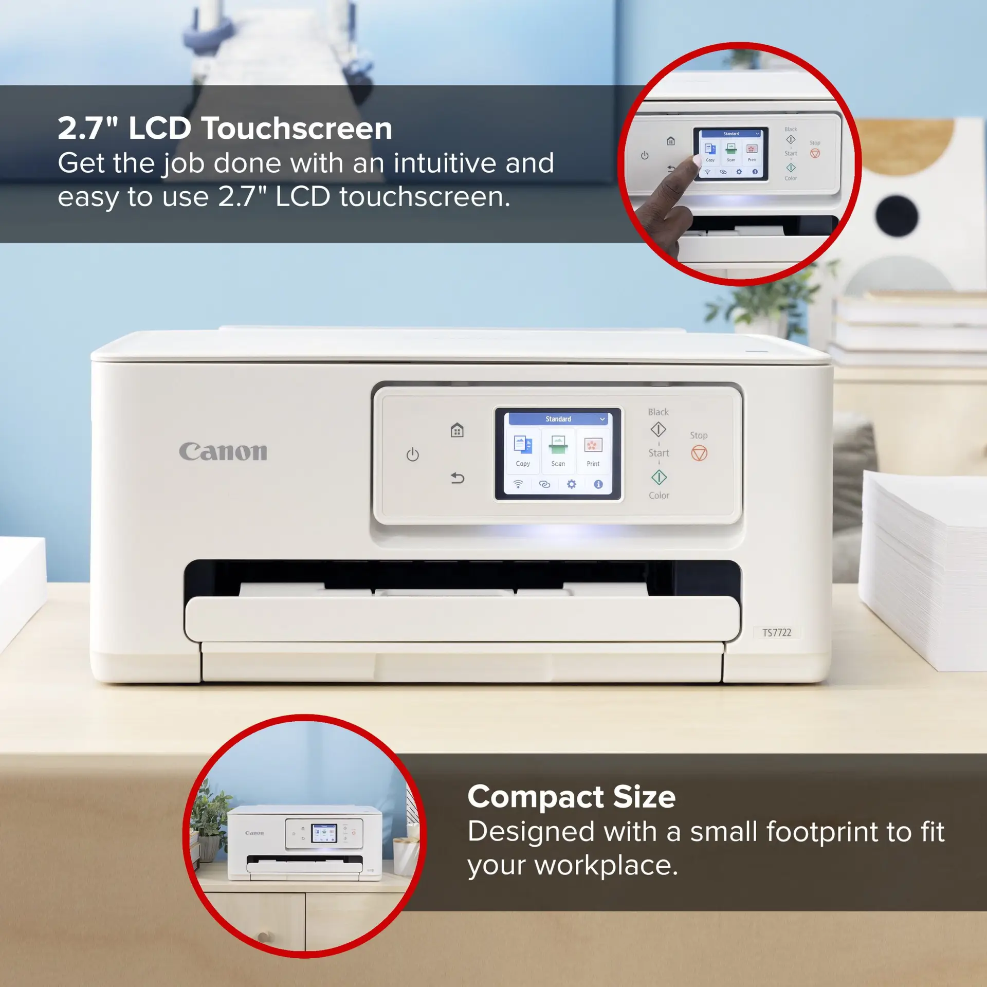 PIXMA TS7722 Wireless Home All-In-One Printer - Image 3