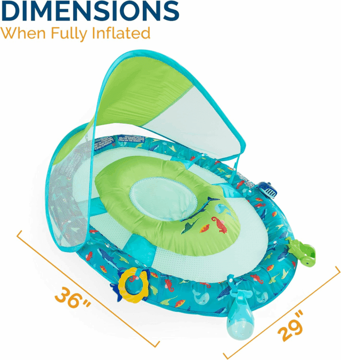 Baby Spring Float Splash N Play, Baby Float with Canopy & UPF Protection, Baby Pool Toys & Swimming Pool Accessories for Kids 9-24 Months - Image 5
