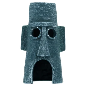 Penn-Plax Spongebob Squarepant Resin Aquarium Decor - Squidward Tentacles Island Home - 6" Tall