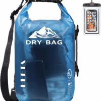 Dry Bag Waterproof for Women Men, 5L/10L/20L/30L/40L Roll Top Lightweight Dry Storage Bag Backpack with Phone Case for Travel, Swimming, Boating, Kayaking, Camping & Beach, 11 Transparent Colors