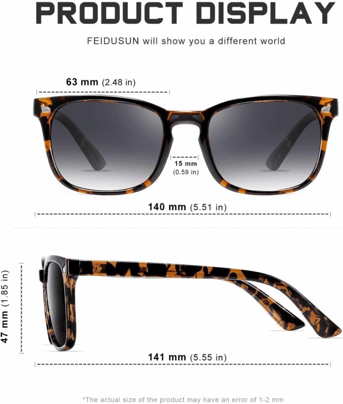 Polarized Sunglasses for Women and Men Classic Trendy Sun Glasses with UV Protection - Image 4