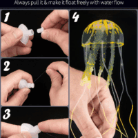 6 Pcs Glowing Jellyfish Ornament Decoration for Aquarium Fish Tank - Image 3