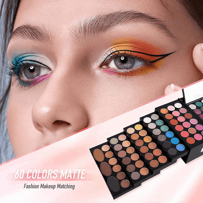 M 148 Colors Makeup Pallet,Professional Makeup Kit for Women Full Kit,All in One Makeup Sets for Women&Beginner,Include Eyeshadow,Lipstick,Eyeliner,Concealer,Makeup Brush(045 Set-Black) - Image 8