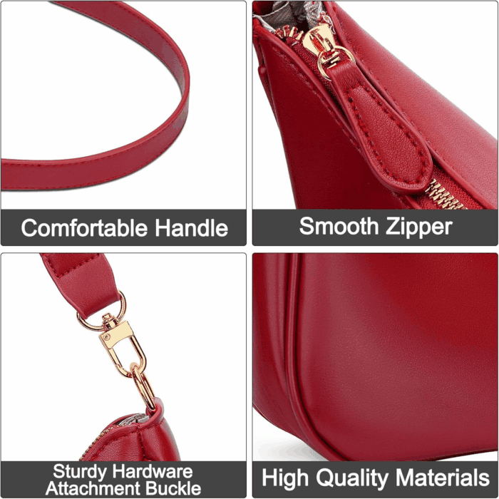 Shoulder Bag for Women Cute Hobo Purses and Handbags Retro Clutch Underarm Purse - Image 3