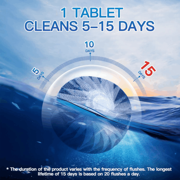 Automatic Toilet Bowl Cleaner Tablets, Bathroom Toilet Tank Cleaner (12 PACK), VA-T165 - Image 4