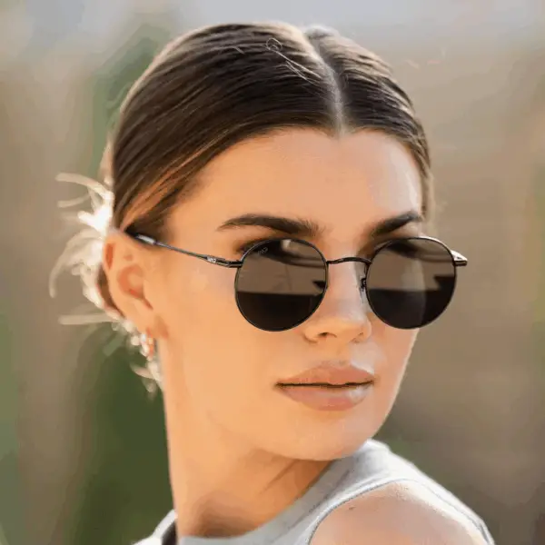 - Reflective Lens round Trendy Sunglasses - Image 4