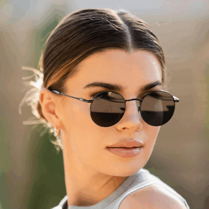 - Reflective Lens round Trendy Sunglasses - Image 4