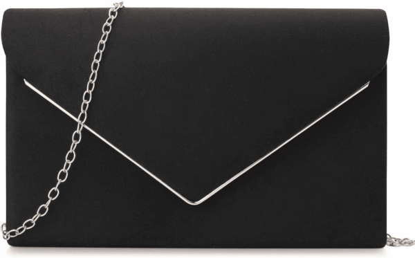 Clutch Purse for Women Evening Bags Handbags for Wedding Party Cocktail Prom Faux Suede Crossbody Shoulder Bag