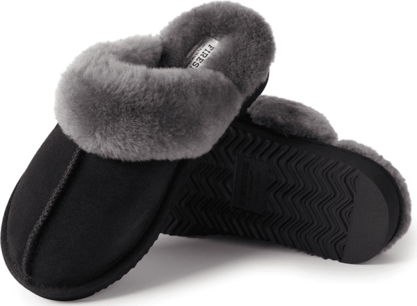 Women'S Fireside Sydney Shearling Fur Indoor/Outdoor Scuff Slipper with Wide Widths - Image 7