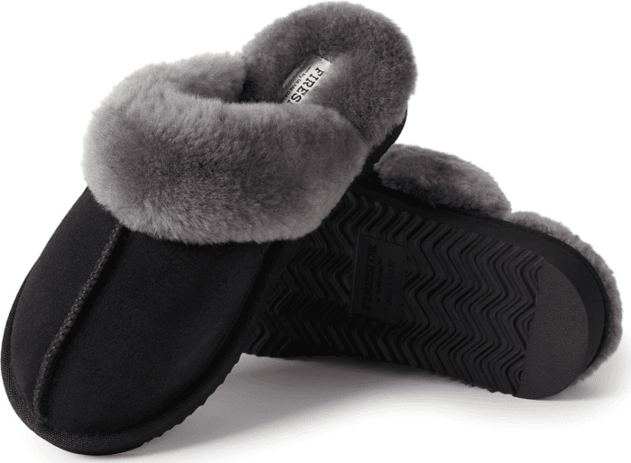 Women'S Fireside Sydney Shearling Fur Indoor/Outdoor Scuff Slipper with Wide Widths - Image 7