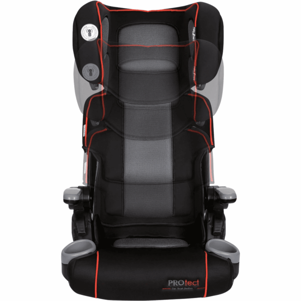 Yumi Folding Booster Car Seat with 2 Cup Holders, Gray - Image 6