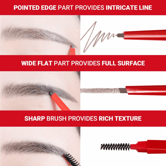 the Brow Balance Pencil #4 Ash Brown | Eye Brow Pencil That'S Natural and Easy to Draw without Clumping | a Detailed and Rich Eyebrow Texture | Korean Makeup - Image 4