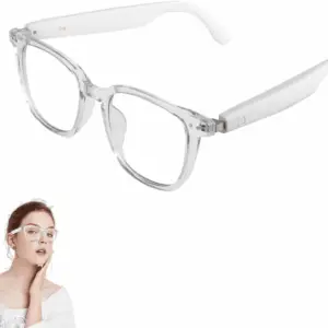 Smart Glasses for Women Men, Bluetooth Glasses with Photochromic Lenses Touch Control Voice Assistant for Clear Audio Remote Photography, Perfect for Indoor Outdoor