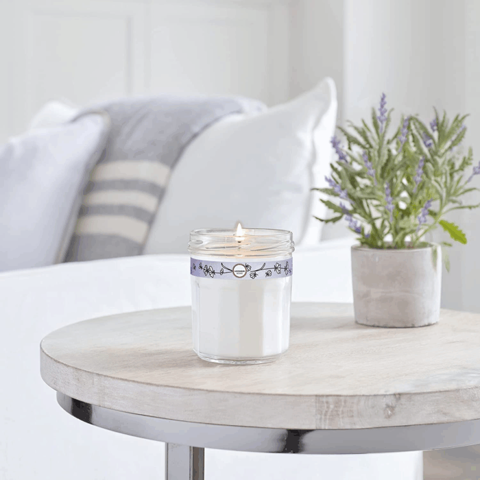 Lavender Soy Candle, Garden-Inspired Aromatherapy Homekeeping, 35 Hour Burn Time, Made with Essential Oils, 7.2 Oz Large Glass Jar Candles (Pack of 2) - Image 6
