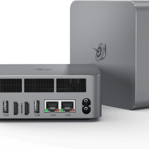 Eqi12 Dual LAN Mini PC, Intel Core 1220P(10C/12T, up to 4.4Ghz), 16GB DDR4 RAM 500GB Pcie4.0 SSD, Mini Desktop Computer Support Wifi 6/ BT5.2/ Dual Hdmi/Bulit-In 85W Power Supply
