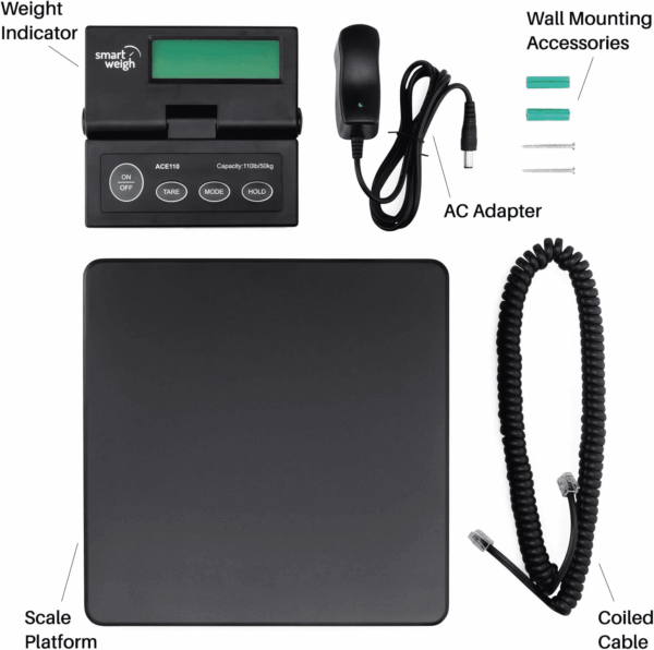 Digital Shipping and Postal Weight Scale, 110 Lbs X 0.1 Oz, UPS USPS Post Office Scale - Image 4