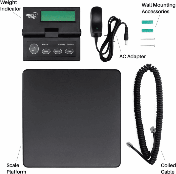 Digital Shipping and Postal Weight Scale, 110 Lbs X 0.1 Oz, UPS USPS Post Office Scale - Image 4