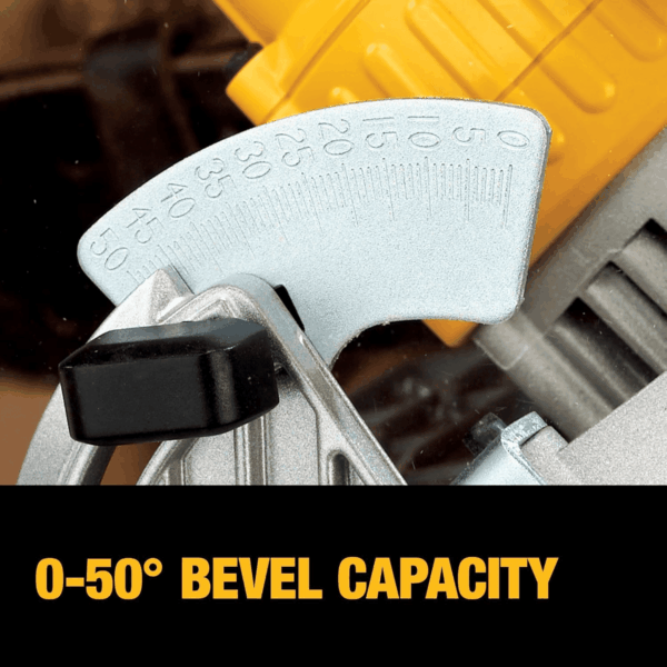 20V MAX Circular Saw, 6-1/2-Inch Blade, 460 MWO Engine, 0-50 Degree Bevel Capability, Bare Tool Only (DCS391B) - Image 6
