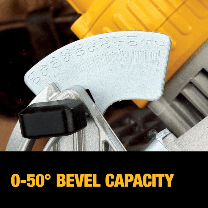 20V MAX Circular Saw, 6-1/2-Inch Blade, 460 MWO Engine, 0-50 Degree Bevel Capability, Bare Tool Only (DCS391B) - Image 6