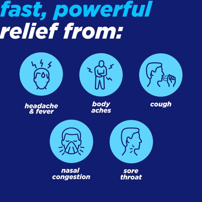 Powerfast Fizz Severe Cold & Flu Medicine, Citrus Effervescent Tablets, 24 Count - Image 4