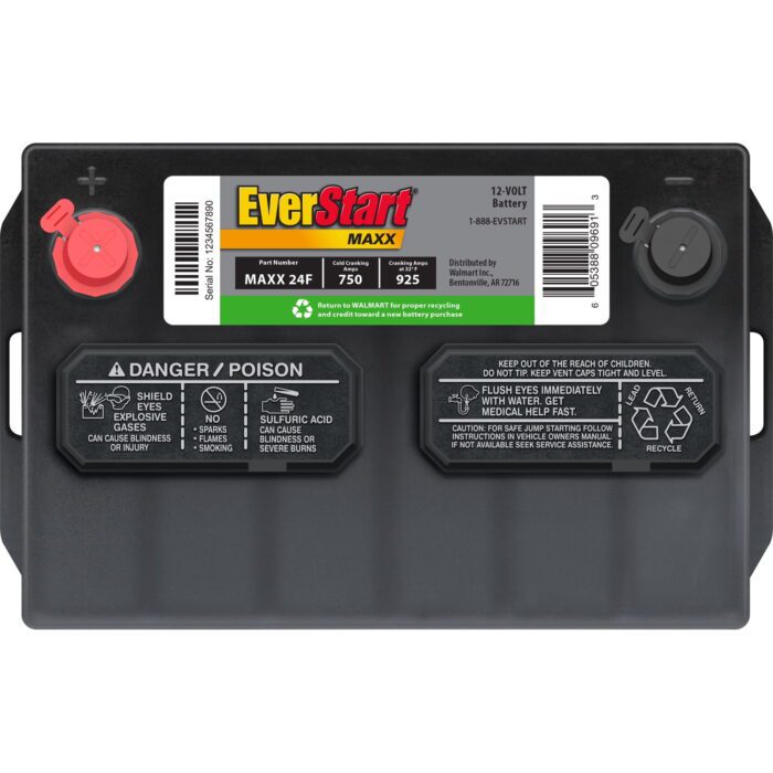 Maxx Lead Acid Automotive Battery, Group Size 24F 12 Volt, 750 CCA - Image 6