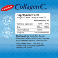 Collagen C Hydrolysate with Vitamin C 100 Capsules - Value Pack - Image 4