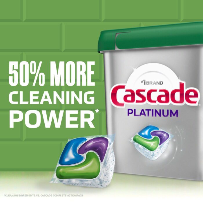 Platinum Dishwasher Pods, Dishwasher Detergent, Dish Detergent Soap, Fresh, 12 Count - Image 4