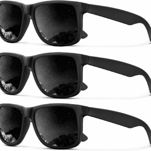 Sunglasses Men Polarized Sun Glasses for Mens Womens Classic Matte Black Frame UV Protection 3Pack