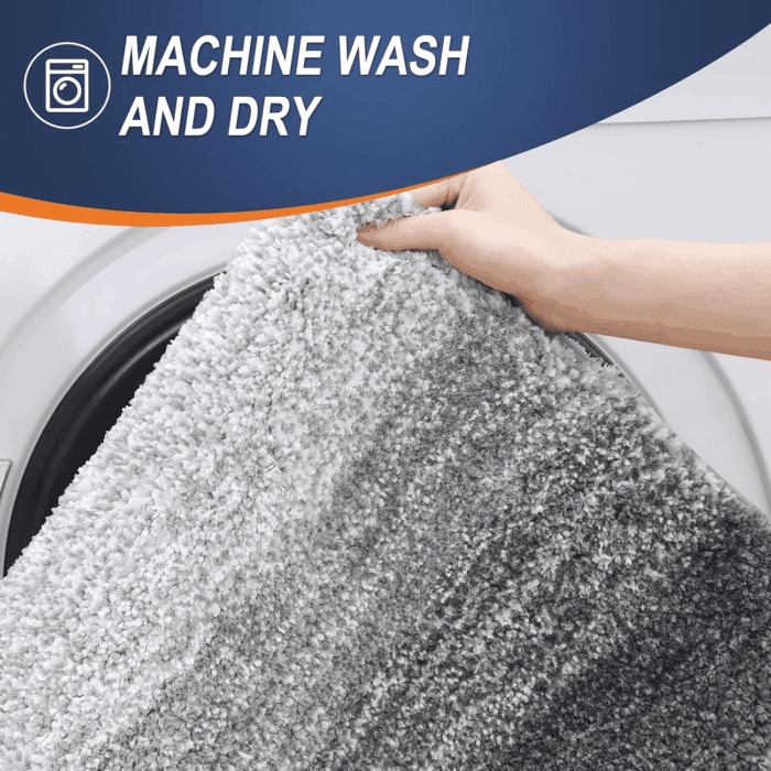 Bathroom Rugs Mat 30X20, Extra Soft Absorbent Microfiber Bath Rugs, Rubber Backing, Quick Dry, Machine Washable Bath Mats for Bathroom Floor, Tub, Shower and Home Decor Accessories, Grey - Image 6