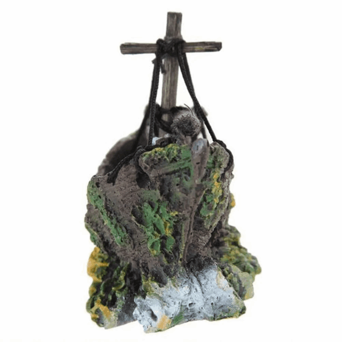 Fish Tank Decoration - Aquarium Accessories,Shipwreck Decor,Resin Material Sunken Ship Decorations for Fish Favors, Multi,4.9"X2.5"X3.7" - Image 7