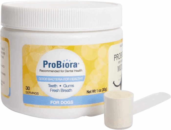 Probiora Probiotics for Dogs Dental Probiotic Dog Breath Freshener Tooth Powder, 30G