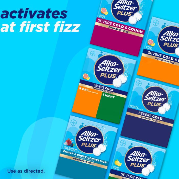 Powerfast Fizz Severe Cold & Flu Medicine, Citrus Effervescent Tablets, 24 Count - Image 7