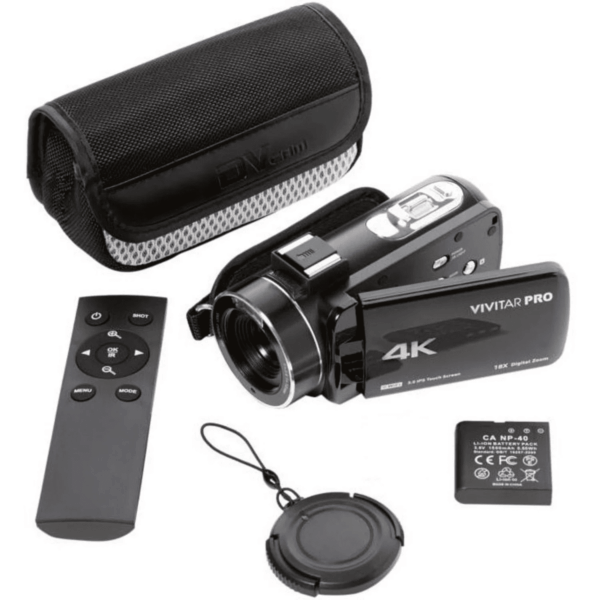 4K HD Digital Video Camera with Wifi, Built in Night Vision, and 3" Touch Rotational Display - Image 7