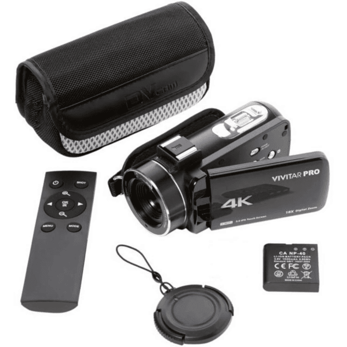 4K HD Digital Video Camera with Wifi, Built in Night Vision, and 3" Touch Rotational Display - Image 7