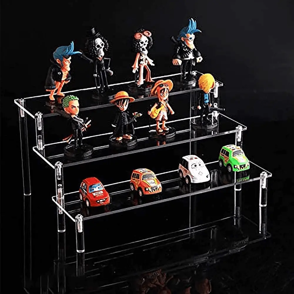 3-Level Display Stand for Toys & Fragrances Transparent Acrylic Cologne Organizer - Image 4