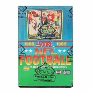1989 Score Football Unopened Sealed Wrapped Wax Box BBCE - Pack of 36