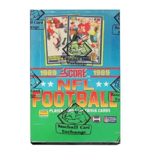 1989 Score Football Unopened Sealed Wrapped Wax Box BBCE - Pack of 36