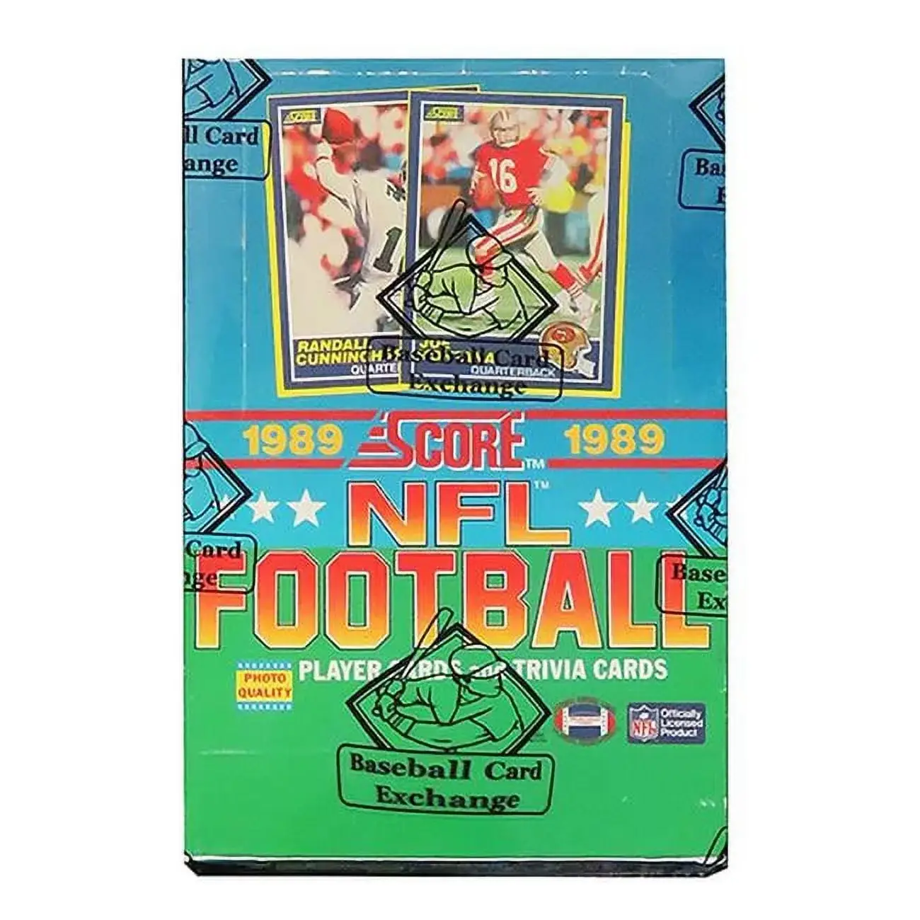 1989 Score Football Unopened Sealed Wrapped Wax Box BBCE - Pack of 36