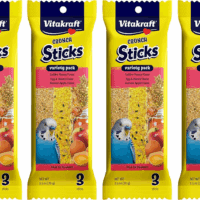 Crunch Sticks Parakeet Treat, Honey, Egg, and Apple, Multi Pack of 12 Sticks