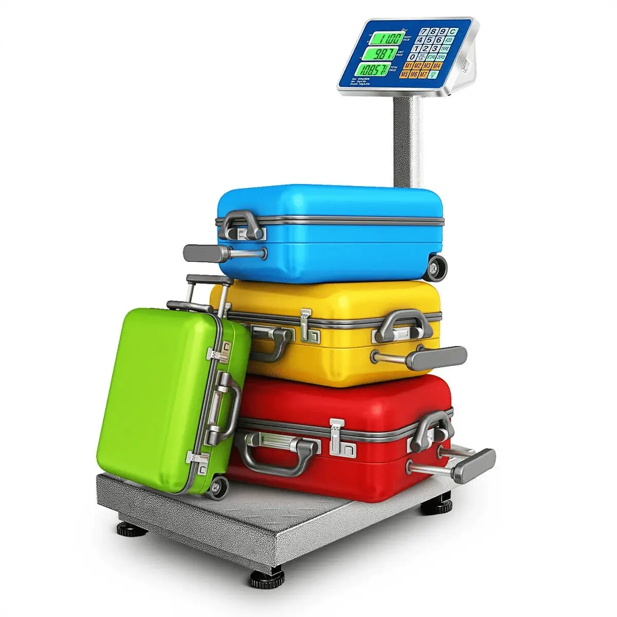 660Lbs Weight Platform Scale Digital Floor Folding Scale Postal Shipping Mailing - Image 9