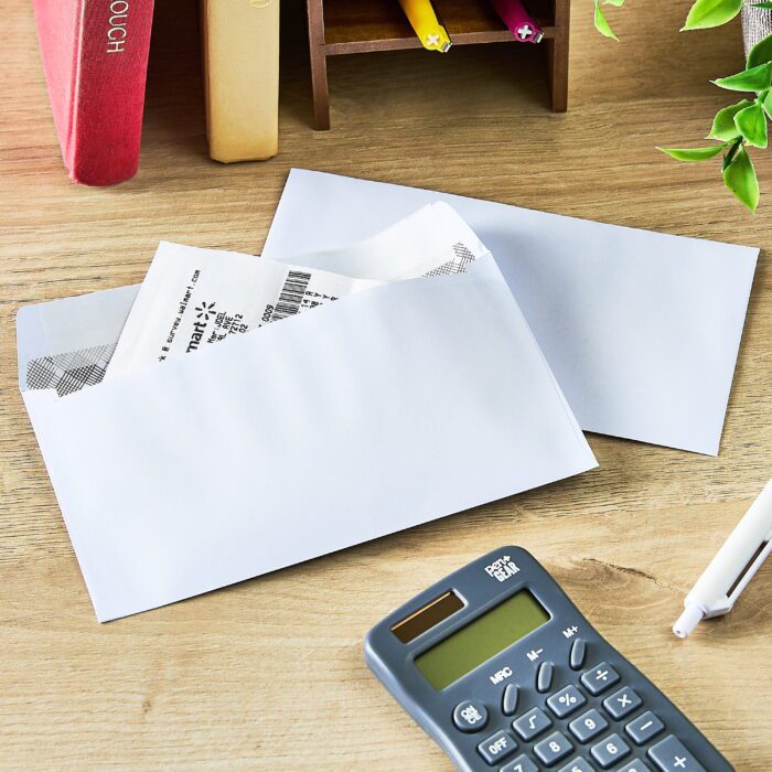 PEN + GEAR #6 Privacy Tint Peel and Stick Envelopes, White, 3.63" X 6.5", 100 Count - Image 2