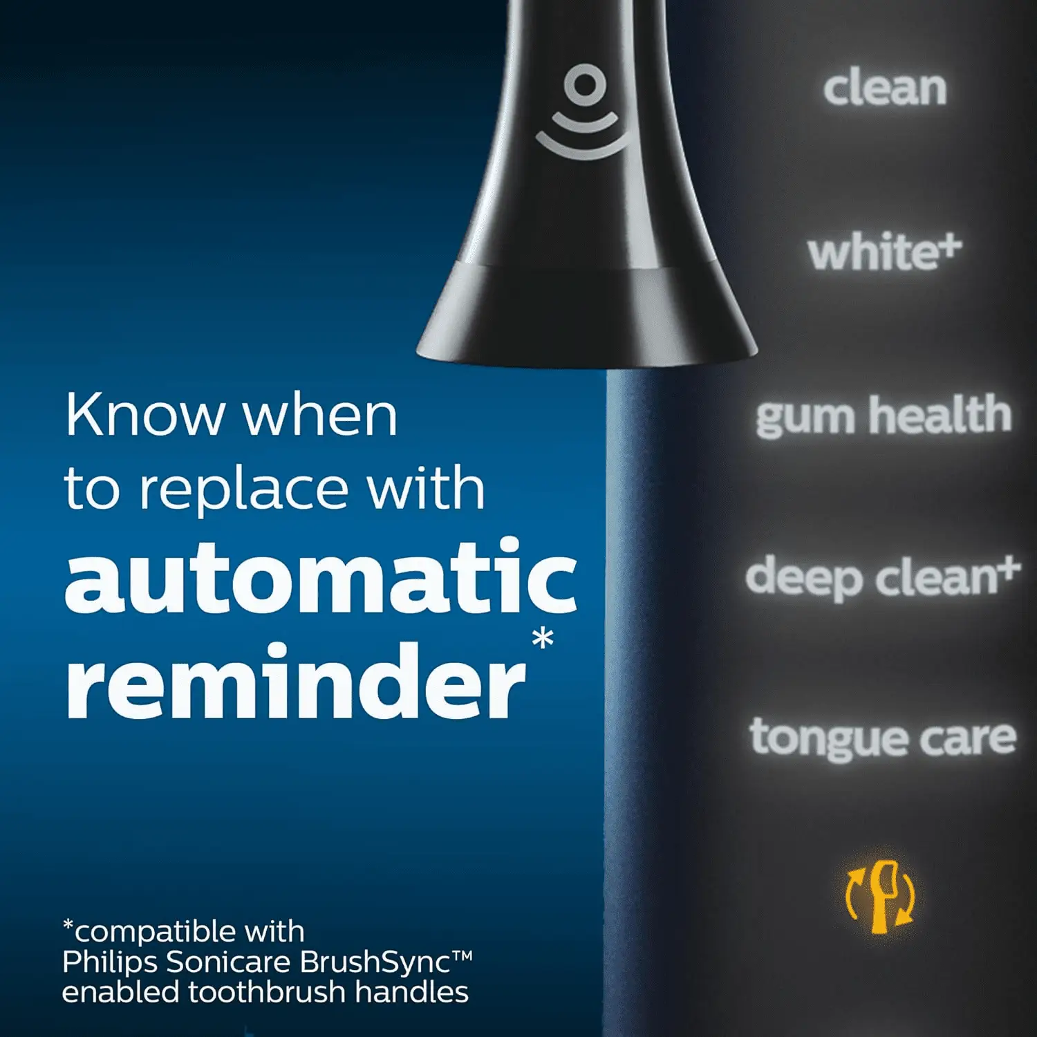 Genuine G3 Premium Gum Care Replacement Toothbrush Heads, 2 Brush Heads, Black, HX9052/95 - Image 2