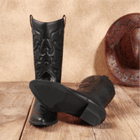 Women'S Cowboy Boots Pull on Cowgirl Boots Mid Calf Western Boots - Image 5
