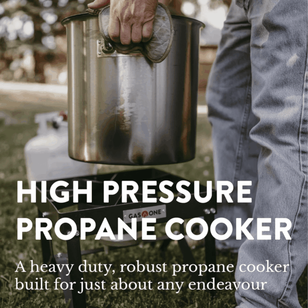 Propane Gas Outdoor Stove with High Pressure Braided Hose - Image 2