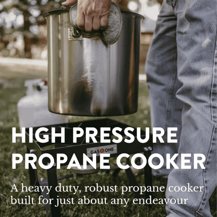 Propane Gas Outdoor Stove with High Pressure Braided Hose - Image 2